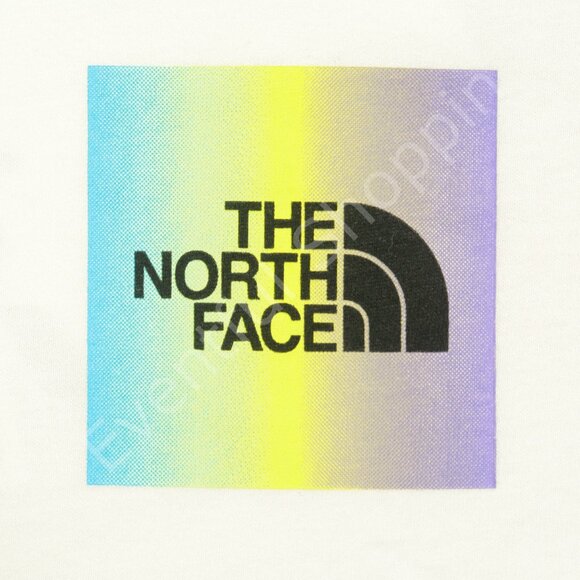 The North Face Distorted Half Dome Long Sleeve Shirt in White Size Large - Picture 4 of 9